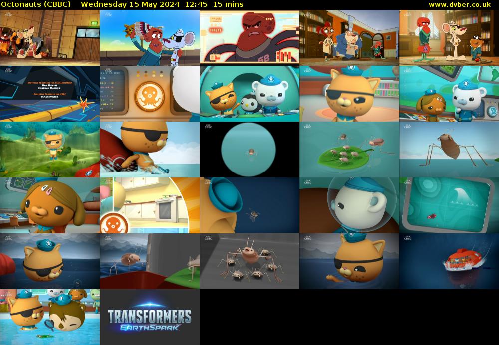 Octonauts (CBBC) Wednesday 15 May 2024 12:45 - 13:00