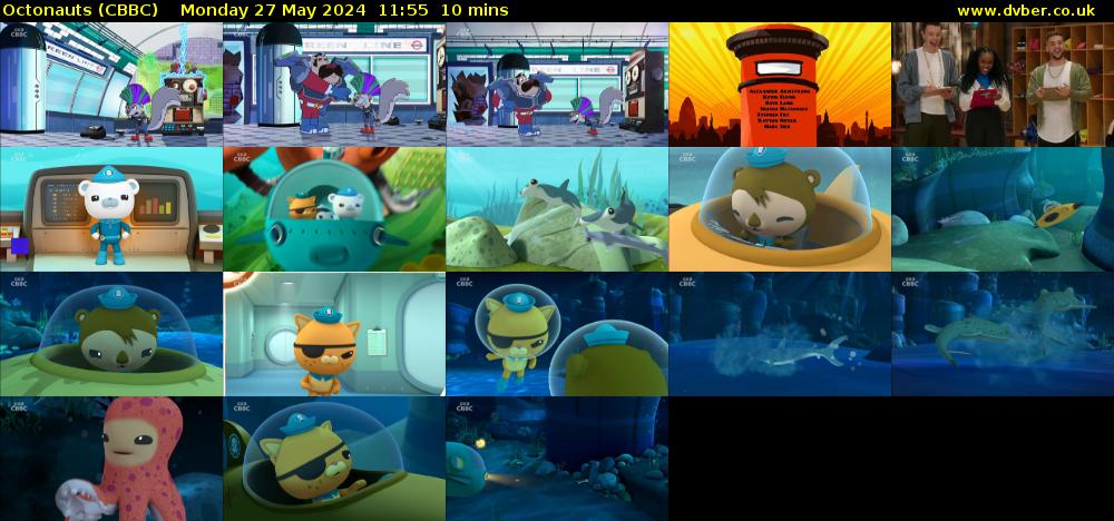 Octonauts (CBBC) Monday 27 May 2024 11:55 - 12:05