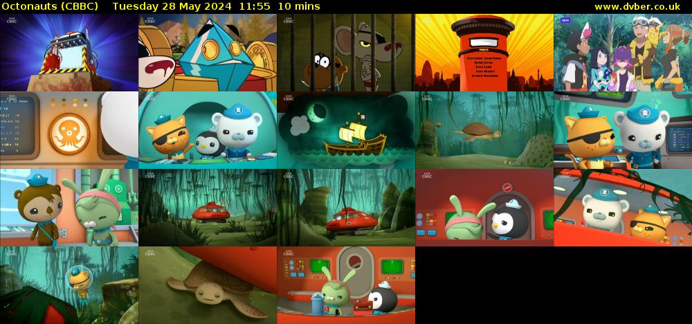 Octonauts (CBBC) Tuesday 28 May 2024 11:55 - 12:05
