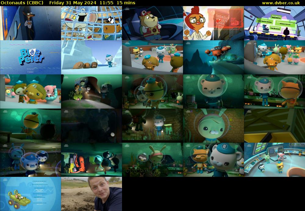 Octonauts (CBBC) Friday 31 May 2024 11:55 - 12:10