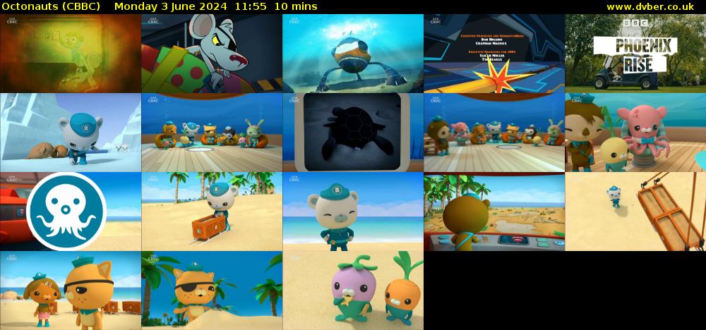 Octonauts (CBBC) Monday 3 June 2024 11:55 - 12:05
