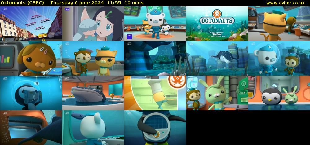 Octonauts (CBBC) Thursday 6 June 2024 11:55 - 12:05