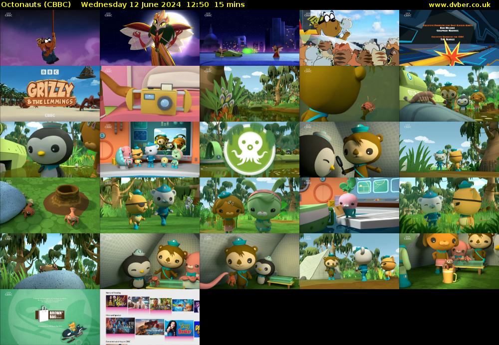Octonauts (CBBC) Wednesday 12 June 2024 12:50 - 13:05