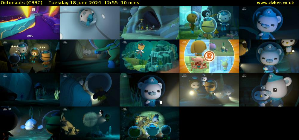 Octonauts (CBBC) Tuesday 18 June 2024 12:55 - 13:05