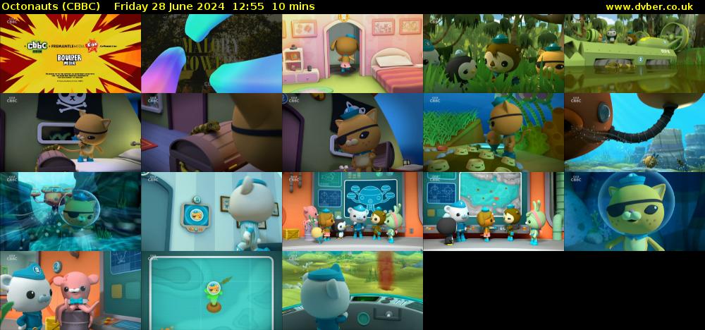 Octonauts (CBBC) Friday 28 June 2024 12:55 - 13:05