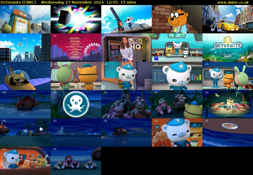 Octonauts (CBBC) Wednesday 27 November 2024 12:55 - 13:10