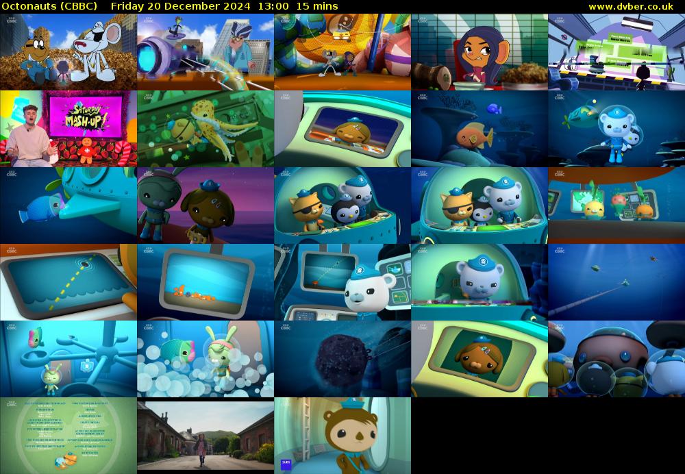 Octonauts (CBBC) Friday 20 December 2024 13:00 - 13:15