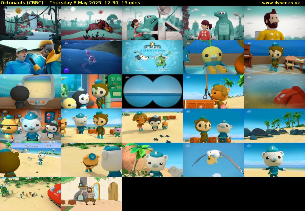 Octonauts (CBBC) Thursday 8 May 2025 12:30 - 12:45