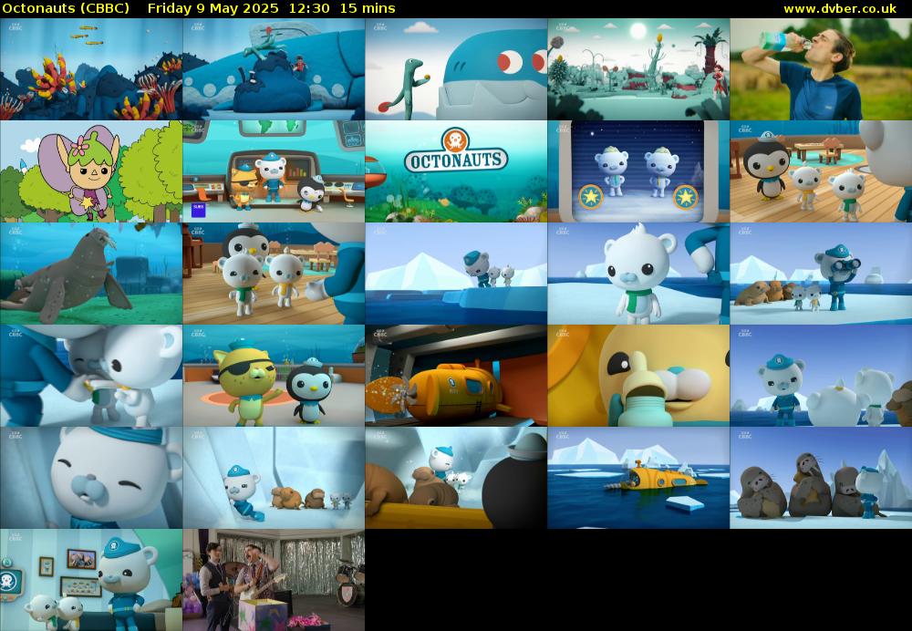 Octonauts (CBBC) Friday 9 May 2025 12:30 - 12:45