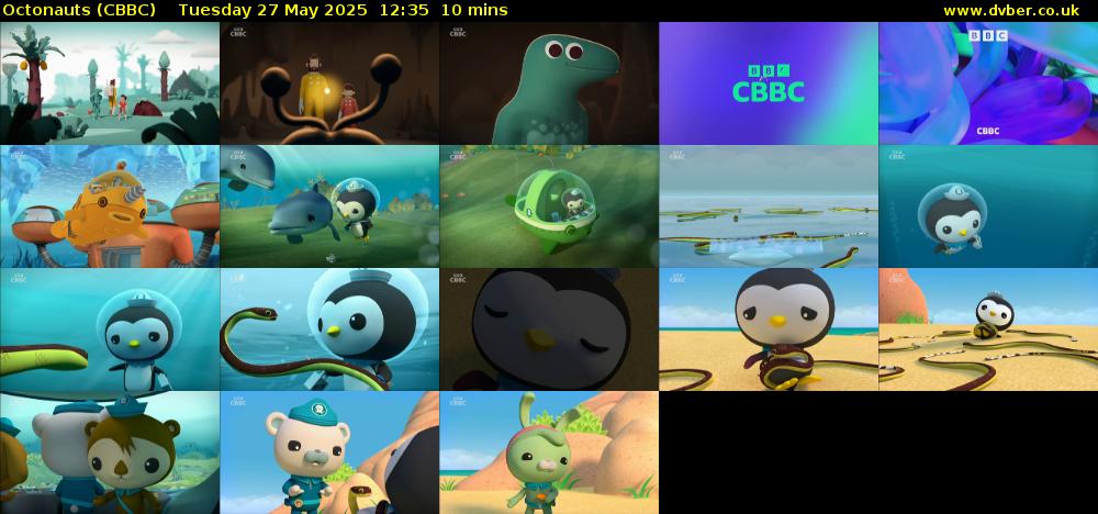 Octonauts (CBBC) Tuesday 27 May 2025 12:35 - 12:45
