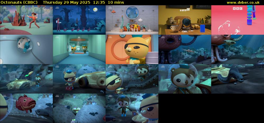 Octonauts (CBBC) Thursday 29 May 2025 12:35 - 12:45