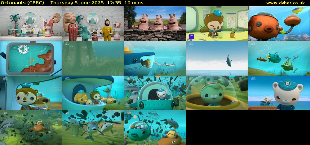 Octonauts (CBBC) Thursday 5 June 2025 12:35 - 12:45