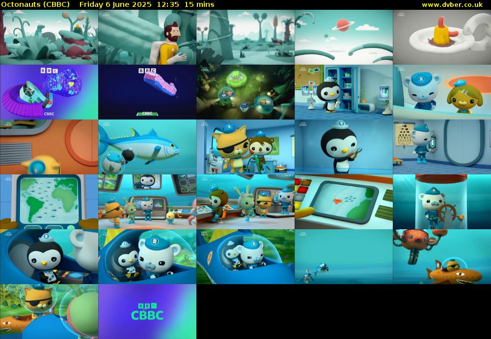 Octonauts (CBBC) Friday 6 June 2025 12:35 - 12:50