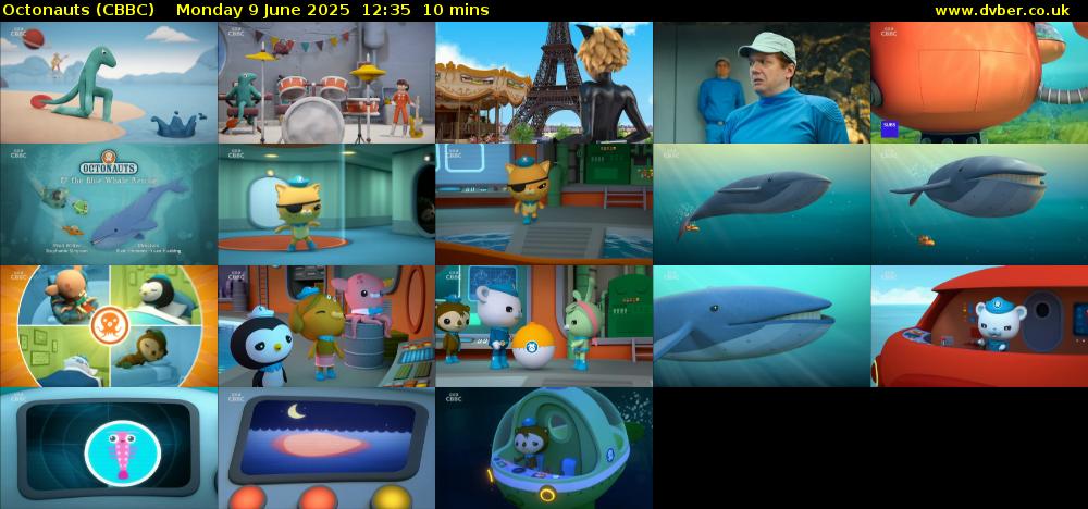 Octonauts (CBBC) Monday 9 June 2025 12:35 - 12:45