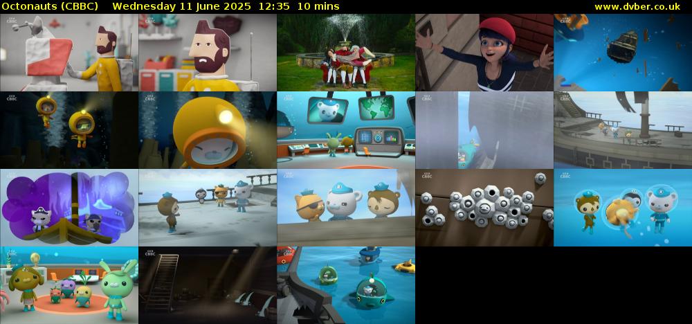 Octonauts (CBBC) Wednesday 11 June 2025 12:35 - 12:45