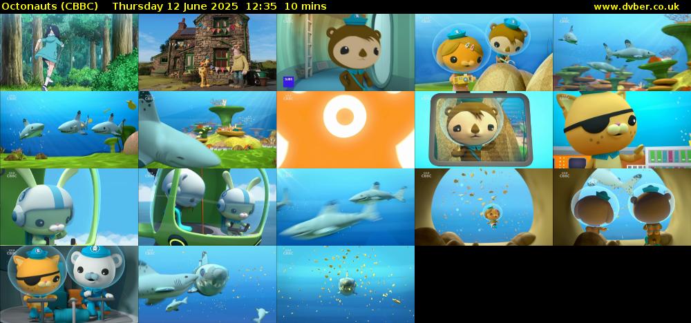 Octonauts (CBBC) Thursday 12 June 2025 12:35 - 12:45
