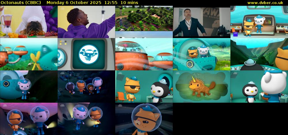 Octonauts (CBBC) Monday 6 October 2025 12:55 - 13:05