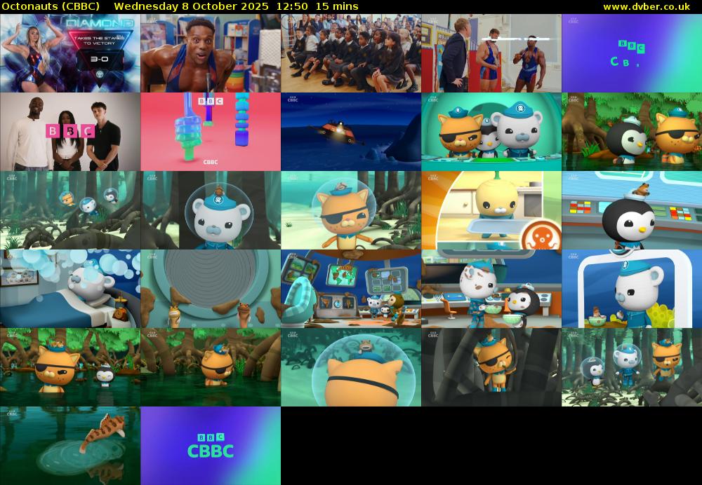 Octonauts (CBBC) Wednesday 8 October 2025 12:50 - 13:05