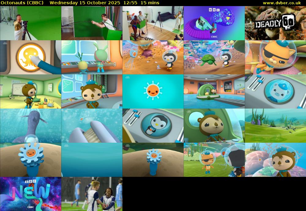 Octonauts (CBBC) Wednesday 15 October 2025 12:55 - 13:10