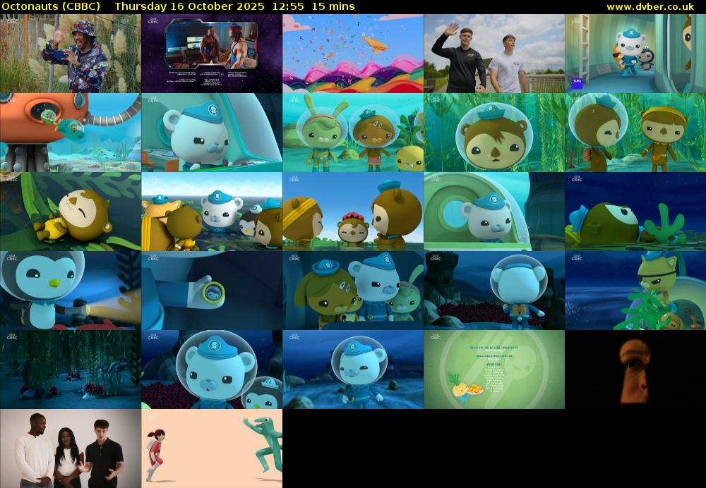 Octonauts (CBBC) Thursday 16 October 2025 12:55 - 13:10