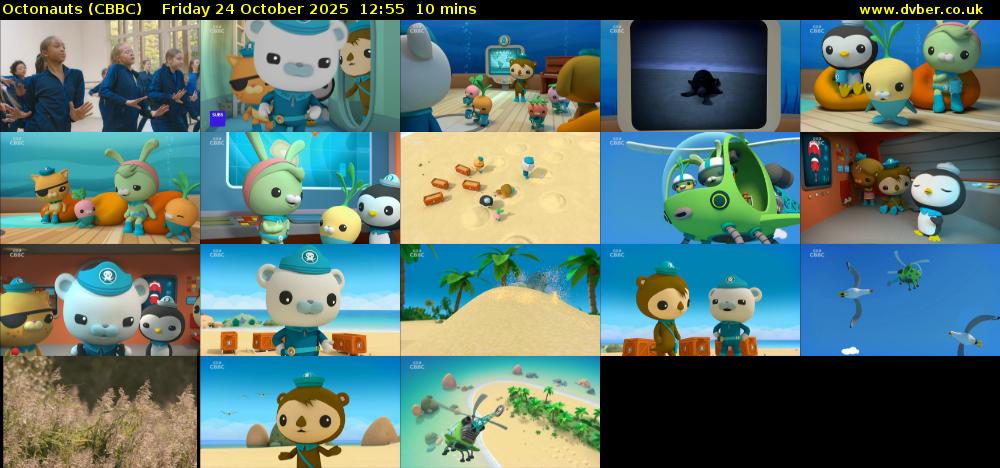 Octonauts (CBBC) Friday 24 October 2025 12:55 - 13:05