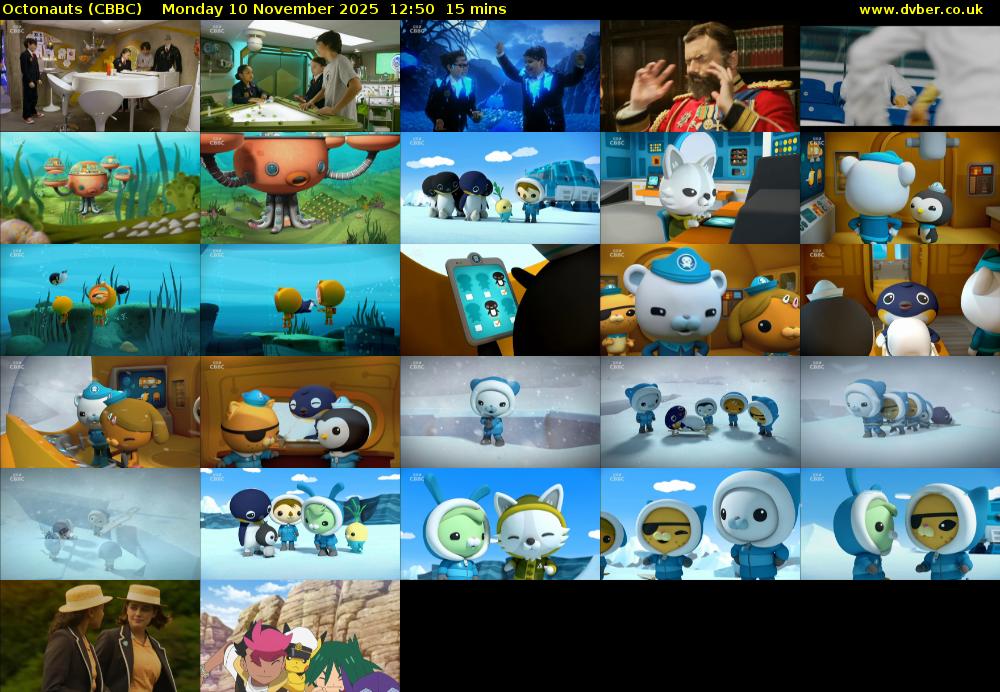 Octonauts (CBBC) Monday 10 November 2025 12:50 - 13:05