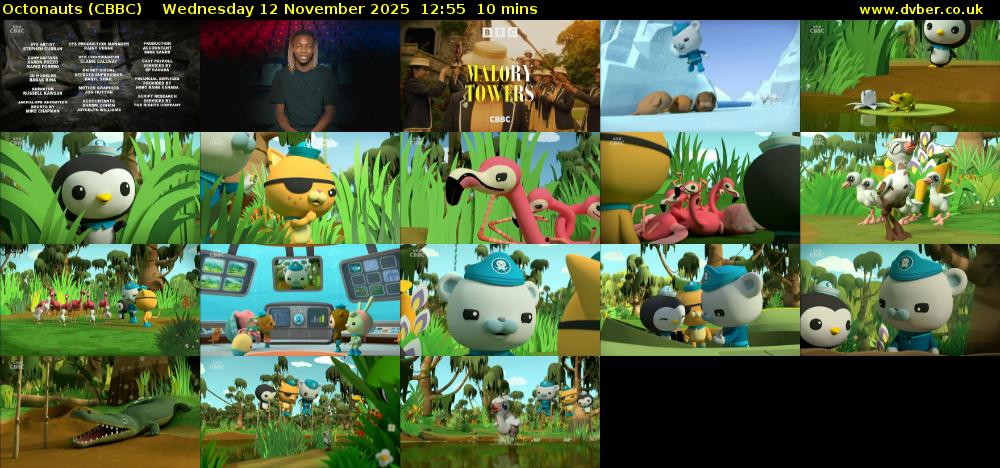 Octonauts (CBBC) Wednesday 12 November 2025 12:55 - 13:05