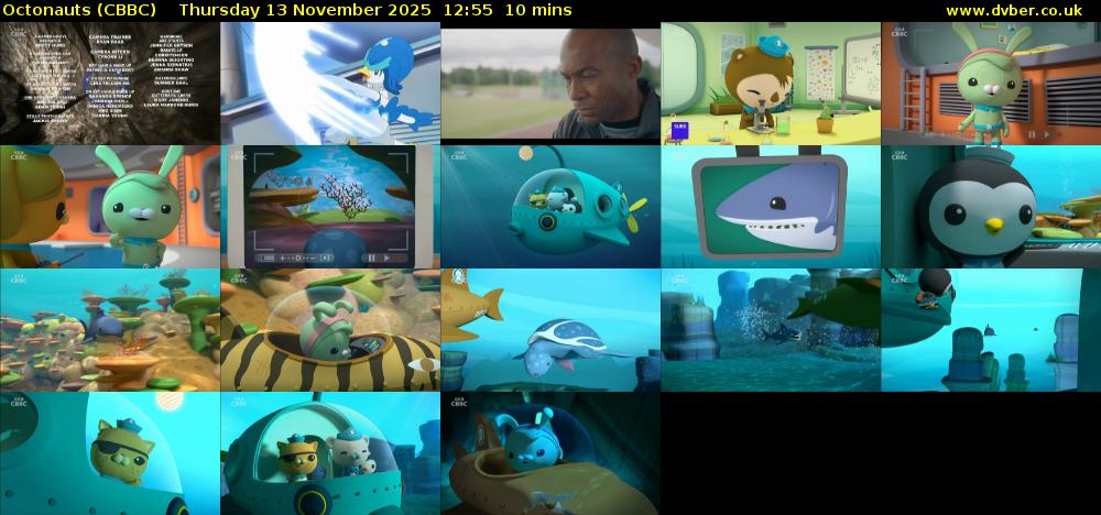 Octonauts (CBBC) Thursday 13 November 2025 12:55 - 13:05