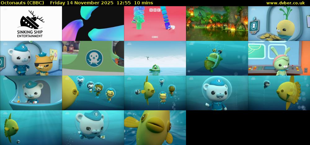 Octonauts (CBBC) Friday 14 November 2025 12:55 - 13:05