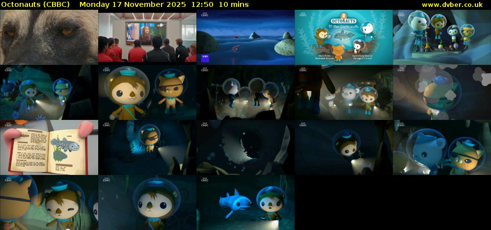 Octonauts (CBBC) Monday 17 November 2025 12:50 - 13:00