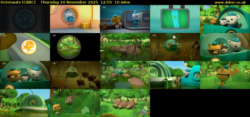 Octonauts (CBBC) Thursday 20 November 2025 12:55 - 13:05
