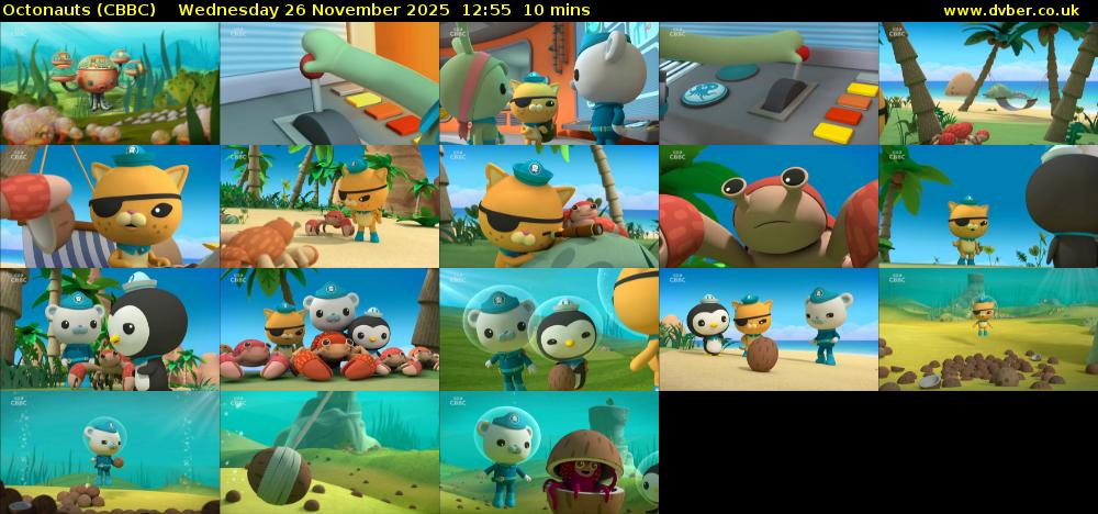 Octonauts (CBBC) Wednesday 26 November 2025 12:55 - 13:05