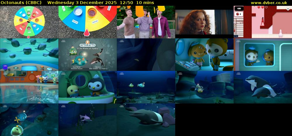 Octonauts (CBBC) Wednesday 3 December 2025 12:50 - 13:00