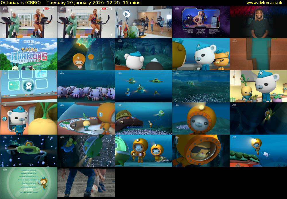 Octonauts (CBBC) Tuesday 20 January 2026 12:25 - 12:40