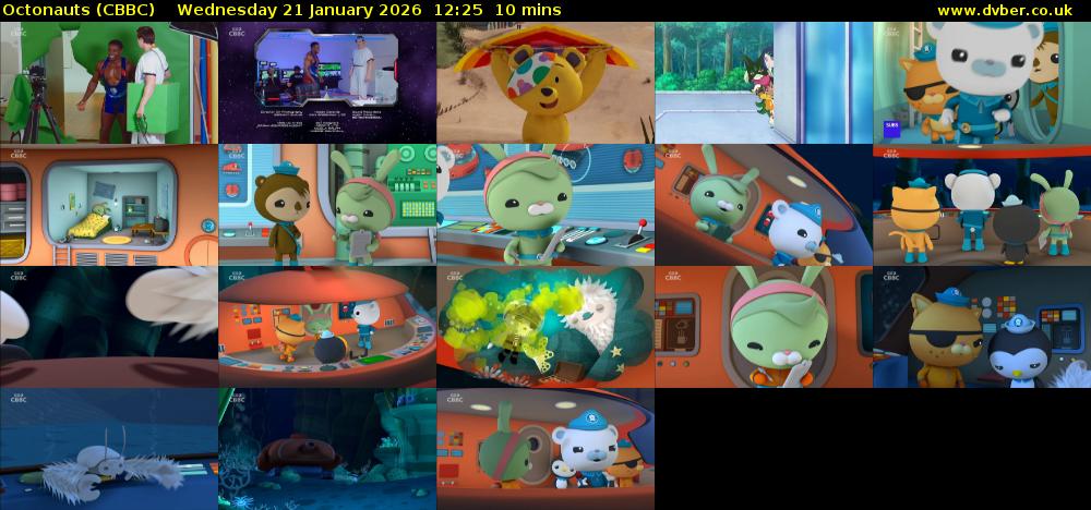 Octonauts (CBBC) Wednesday 21 January 2026 12:25 - 12:35