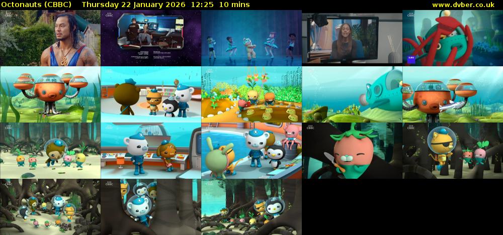 Octonauts (CBBC) Thursday 22 January 2026 12:25 - 12:35
