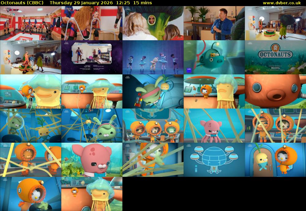 Octonauts (CBBC) Thursday 29 January 2026 12:25 - 12:40