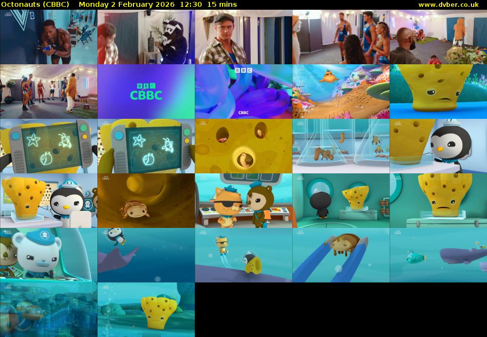 Octonauts (CBBC) Monday 2 February 2026 12:30 - 12:45