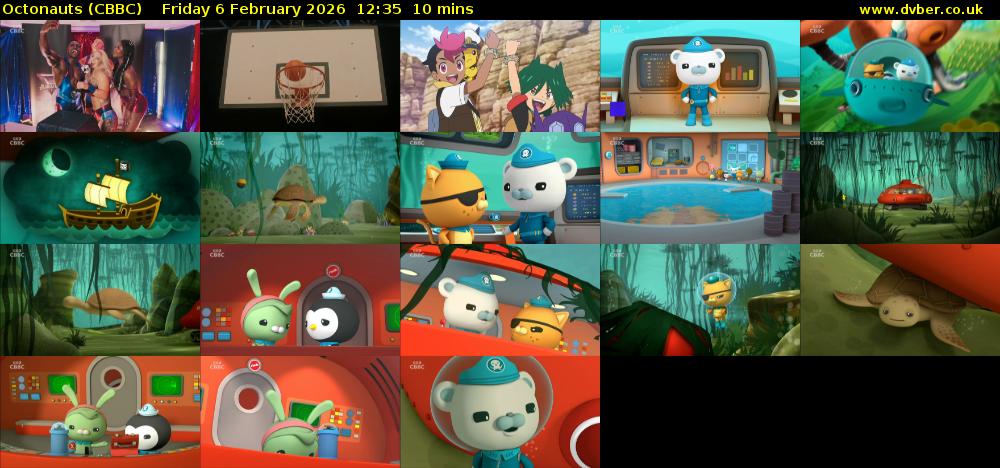 Octonauts (CBBC) Friday 6 February 2026 12:35 - 12:45