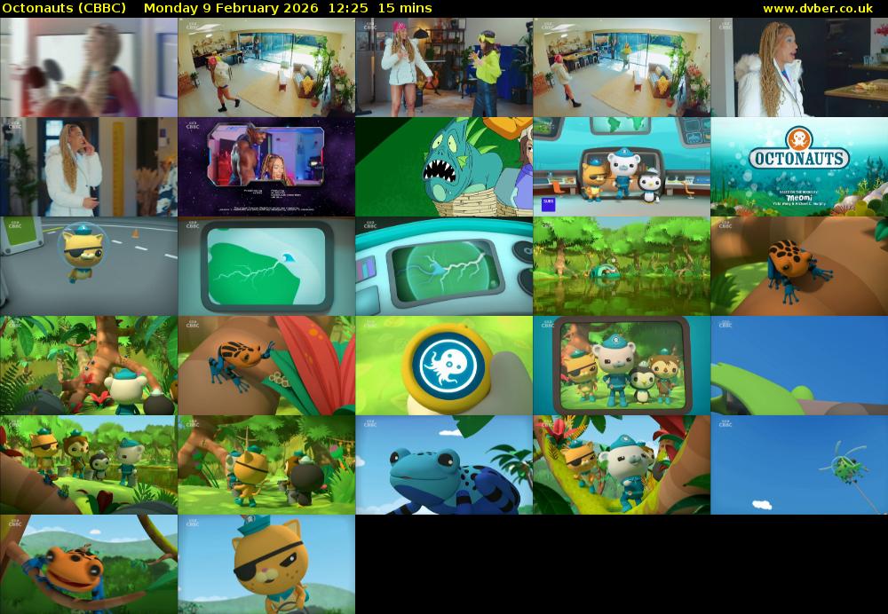 Octonauts (CBBC) Monday 9 February 2026 12:25 - 12:40