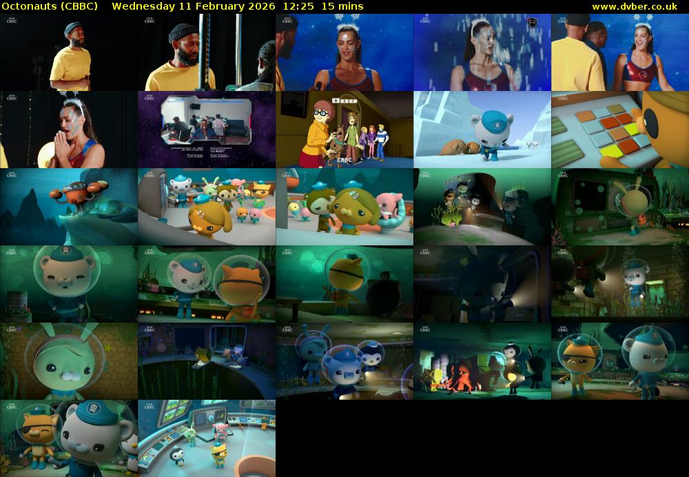 Octonauts (CBBC) Wednesday 11 February 2026 12:25 - 12:40