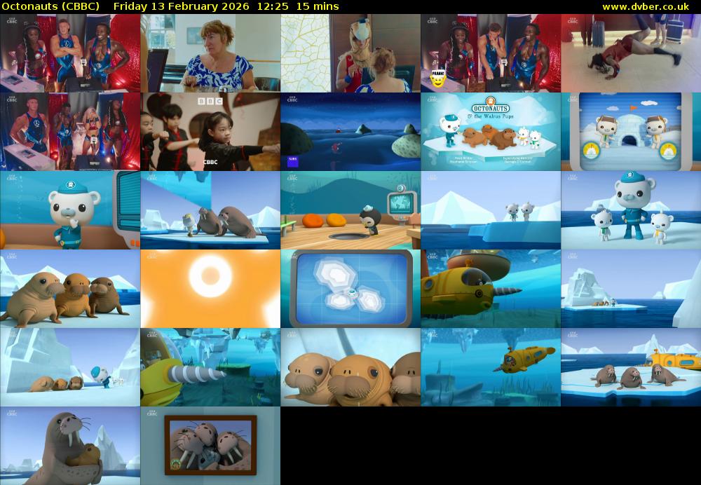 Octonauts (CBBC) Friday 13 February 2026 12:25 - 12:40