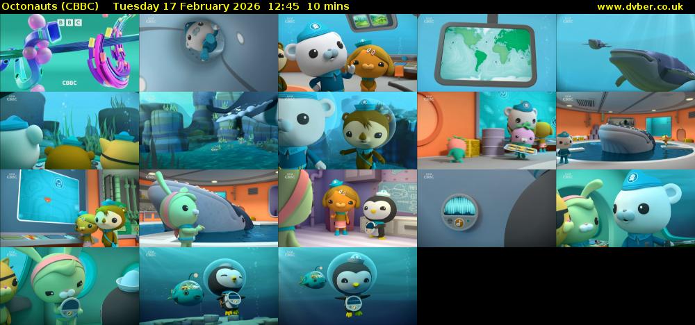 Octonauts (CBBC) Tuesday 17 February 2026 12:45 - 12:55