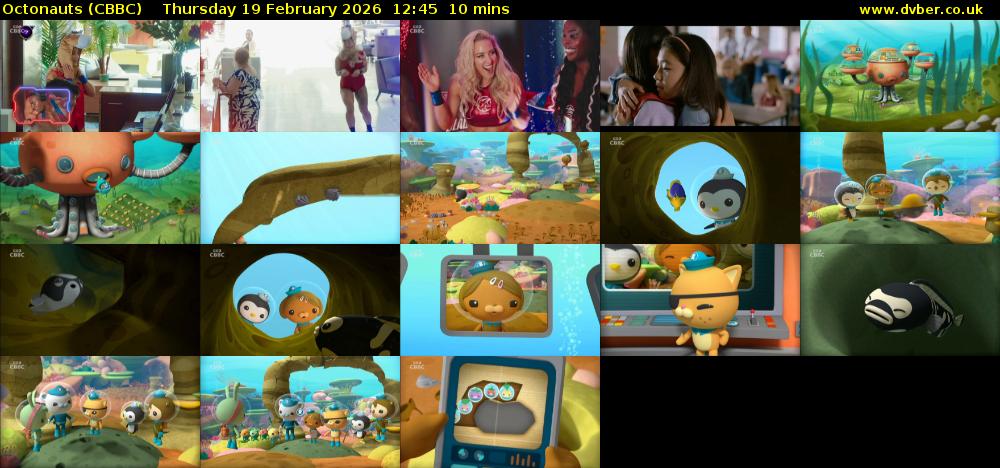 Octonauts (CBBC) Thursday 19 February 2026 12:45 - 12:55