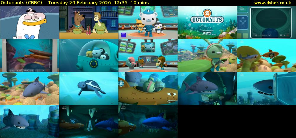 Octonauts (CBBC) Tuesday 24 February 2026 12:35 - 12:45