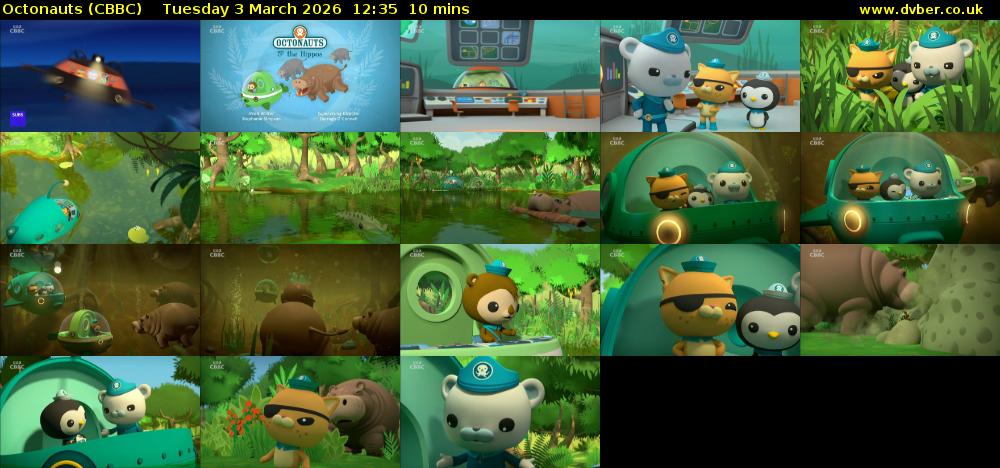 Octonauts (CBBC) Tuesday 3 March 2026 12:35 - 12:45
