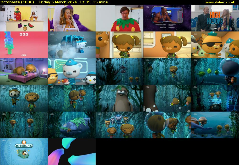 Octonauts (CBBC) Friday 6 March 2026 12:35 - 12:50