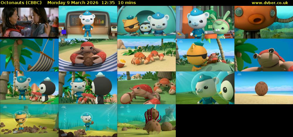 Octonauts (CBBC) Monday 9 March 2026 12:35 - 12:45