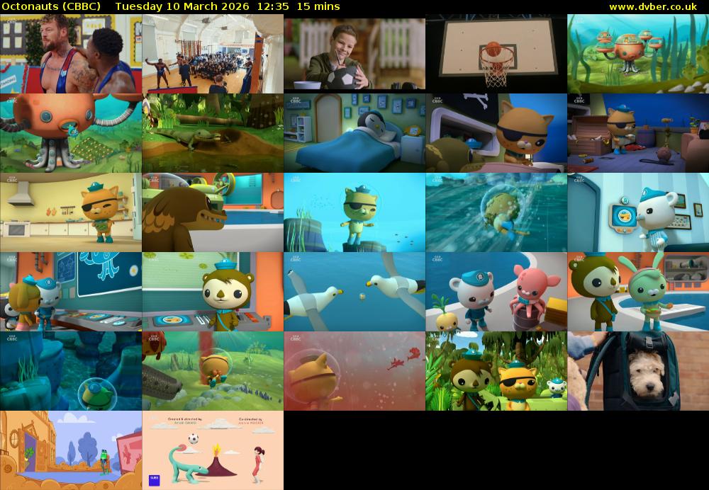 Octonauts (CBBC) Tuesday 10 March 2026 12:35 - 12:50