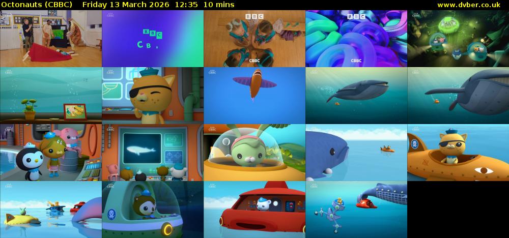Octonauts (CBBC) Friday 13 March 2026 12:35 - 12:45